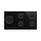 Smeg Dolce Stil Novo 5 Burner Built-In Gas Hob 90cm SPV695LCNR Black