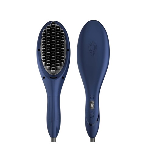 Rush Brush S3 Hair Straightening Brush - Navy Blue