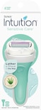 Schick Intuition Sensitive Care Razor For Women With 2 Moisturizing Razor Blade Refills With Natural Aloe