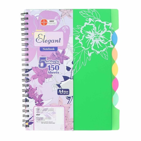 Legend Medium NoteBook - 5 Subject - 150 Sheets