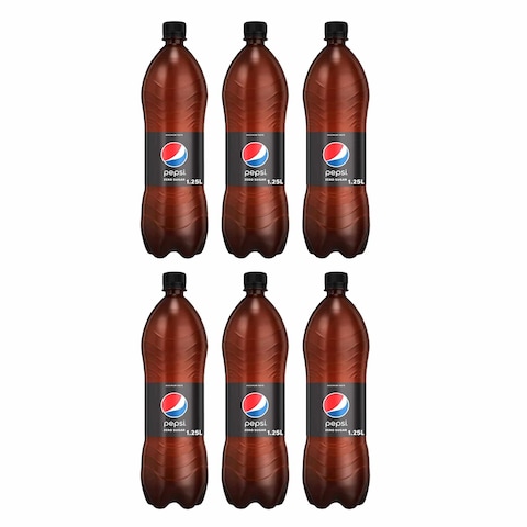 Pepsi Zero Sugar Soft Drink 1.25L x Pack of 6