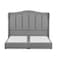 In House Shumt Linen Bed Frame - King - 200x200cm - Light Gray