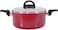 Royalford Aluminum Cooking Pot 28cm 1 Piece, Red
