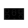 General Supreme Built-In Ceramic 5 Eye Electric Hobs, 90 Cm Length, Black (Installation Not Included)