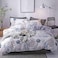 GOLDEN HOME  6-Piece Single Size Duvet Cover Set, 1 Duvet Cover + 1 Fitted Sheet + 4 Pillow Cases, Microfibre, Muesli