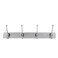 Hettich Matte Chrome-Coated 4-Hook Rack (40 x 4.9 x 4.3 cm, Silver)