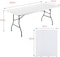 Portable White Plastic Folding Table7-8 person Party/Picnic/Garden/Dining/Kitchen/Buffee/Restaurant Specially Outdoor Ramadan Iftar Table