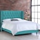 In House Roma Velvet Bed Frame - Queen - 200x140 cm - Turquoise