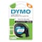 Dymo LetraTag Label Refill Black 0.012x4m