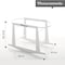 Teknum Infant Wicker Pod Moses Basket with White Waffle Beddings &amp; White Rocker Stand - Wooden Grey