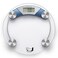 Lawazim Digital Body Weight Bathroom Round Glass Scale - Blue
