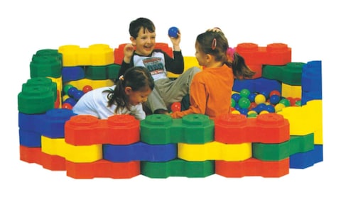 Rbwtoys Indoor-Outdoor Premium Quality Plastic Blocks Set And Brain Storming Games For Childs RW-16643 24Pcs