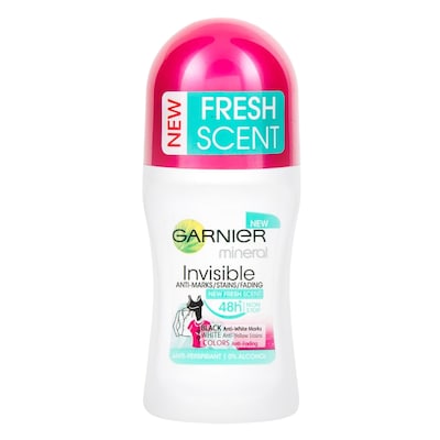 Garnier Mineral Invisible Anti White Marks Roll On Deodorant For Women 50ml