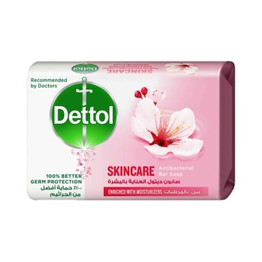 صابون ديتول للعناية بالبشرة، برائحة الورد وزهرة الساكورا، 120 غرام