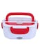 عام - المحمولة التدفئة الكهربائية صندوق الغداء مع سيارة التوصيل أحمر / أبيض