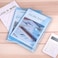 Generic Mylifeunit 15Pcs Transparent A4 Paper Size Pp Water Resistant File Holder Clear Filing Envelope With Snap Button (Blue)