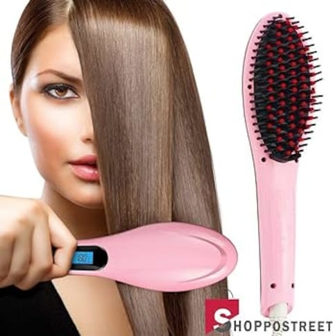 Generic Fast LCD Hair Straightening Comb Brush Iron (TJ -1601)