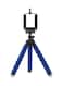 Generic - Portable Tripod Stand With Mobile Holder Clip Blue/Black