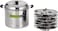 Royalford Stainless Steel Modern Idly Cooker Set 2 Pieces - Silver