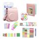 O Ozone - Fujifilm Accessories Set, Instax Mini 11 Case PU Leather with Strap - Pink