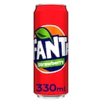 Buy Fanta Strawberry Carbonated Soft Drink Can 330ml in UAE