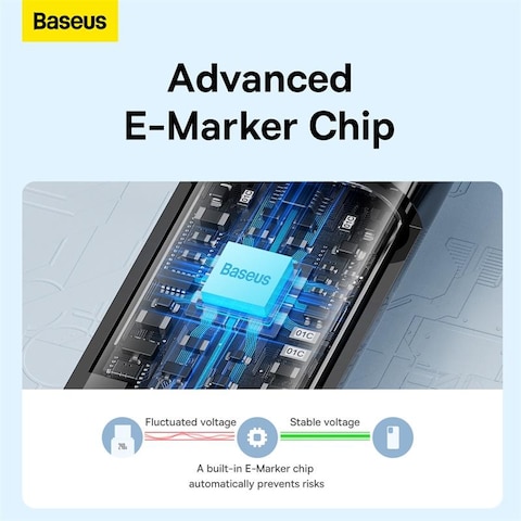 Baseus 240W PD 3.1 5A QC 4.0 Fast Charging USB C to USB C Cable, Zinc Alloy Nylon Braided Type C to Type C Data Cable for iPhone 15 Series, Samsung S24/S23 Note 10 iPad Pro MacBook Pro Pixel 1M-Black