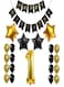 Party Time 1Th Birthday Party Decorations Kit - 34Piece/Pack Happy Birthday Foil Balloons, 1 Number Balloon Gold, And Gold Latex Balloons