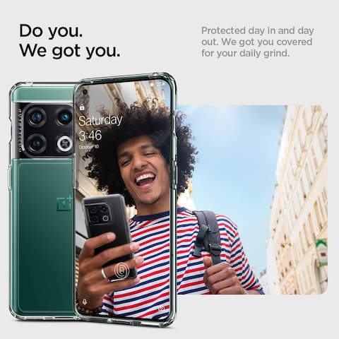 Spigen Ultra Hybrid designed for OnePlus 10 PRO case cover - Crystal Clear