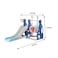 3 In 1 Swing Chair Slide Combination With Basketball Hoop For Kids