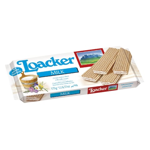Loacker Milk Crispy Wafer - 175 Gram