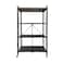هوم برو حامل 4 أرفف 71*126*34 سم لون أسود