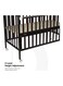 Moon Wooden Portable Crib, 129X69X96 cm, 0 To 4 Years