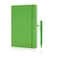 Giftology Libellet Soft Touch Hardcover Notebook and Pen Set, Green