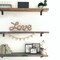 LOVE Light Up Sign Rope Writing White Wood with Yellow LED Lights Valentine&rsquo;s Gift 30x13cm