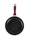 Royalford 2-Piece Frypan With Turner Set Black/Brown/Yellow 26centimeter