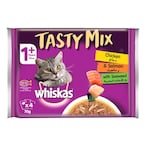 Buy Whiskas Tasty Mix Chicken  Salmon with Seaweed Wet Cat Food 70g Pack of 4 in UAE