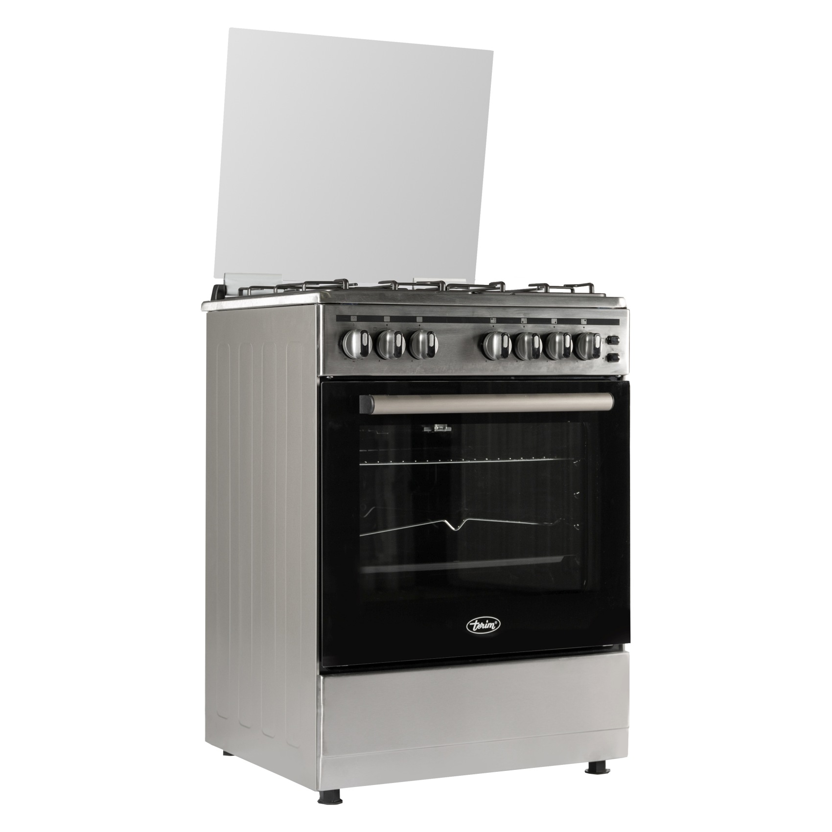 Terim Four Burner Gas Cooker TERGC6064ST Silver 60cm