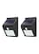 Generic - 4 Piece 30 Garden LED Motion Sensor Solar Wall Light Multicolour 30.0x25.0x5.0centimeter