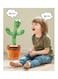 Xiuwoo Cute Electric Dancing Cactus Plant Stuffed Toy Magical Music And Light