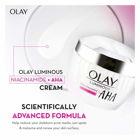 Olay Luminous Niacinamide And AHA Face Moisturizer Cream 50g