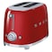 SMEG 2-Slice Retro Toaster, TSF01RDUK (950 W)