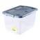 MyChoice Rolling Storage Box With Casters A Blue And Clear 110L