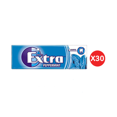 Extra Gum Pellets Peppermint 14GR X30