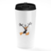 Loud Universe - Excited White Travel Tumbler Daffy bird Cartoon Network Stainless Steel Tumbler with Black Sip Lid