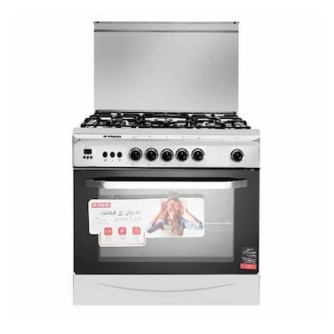 Fresh Italiano Gas Cooker - 80 Cm - 5 Burners - Black/ Silver - 17302