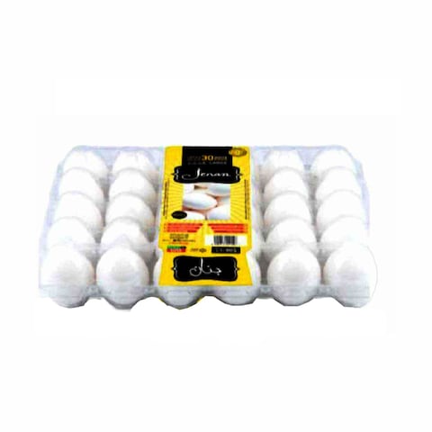 Jenan Medium Brown/White Eggs 30 PCS