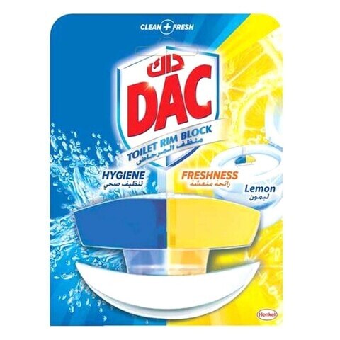 DAC Duo Active Lemon Toilet Rim Block 50ml