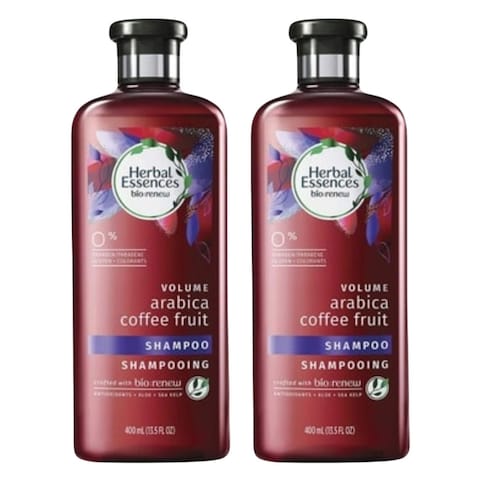 Herbal Essences Bio:Renew Volume Arabica Coffee Fruit Shampoo 400mlx2