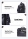 PARA JOHN Secure Business Professional Multi-Purpose Travel Laptop Bag with Hideaway Handles, Cross Shoulder Strap, Protective Padding / Office Bag, Macbook Bag