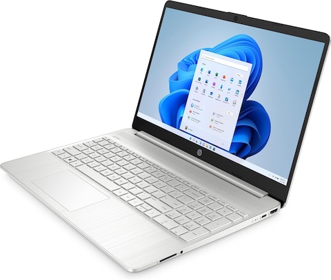 HP Laptop 15s-fq5146ne, Intel Core i7-1255U, 16GB RAM, 512GB SSD, 15.6-inch FHD IPS, Windows 11 Home, Natural Silver, Backlit English/Arabic Keyboard- 973Y5EA#ABV